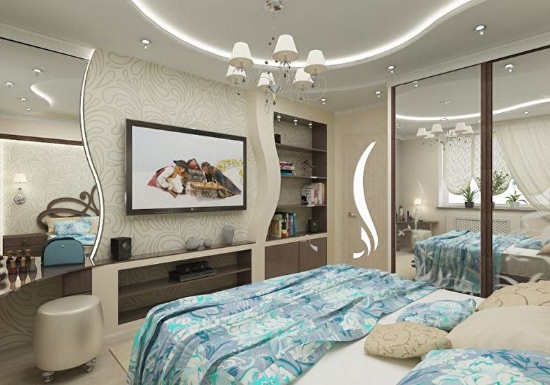 Drywall Niche di bilik tidur