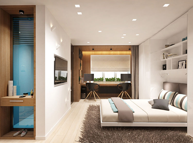 Drywall Niche di bilik tidur