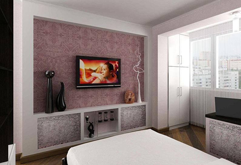 Drywall Niche di bilik tidur