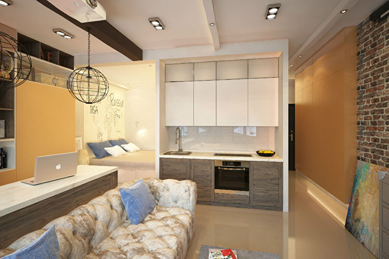 One-Room Apartment 35 m2, Moscow - photo 2