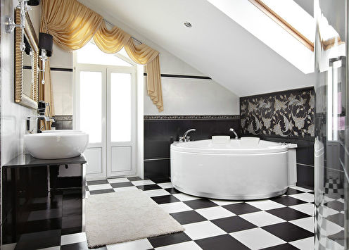 Bathroom in a country house