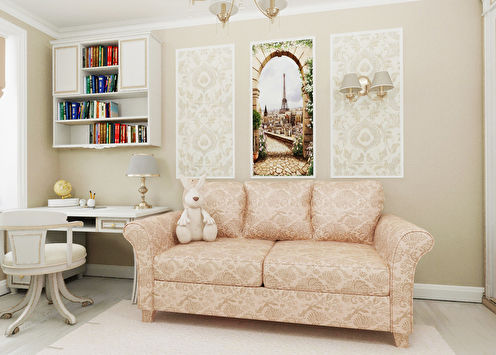 Design project of a nursery for a girl