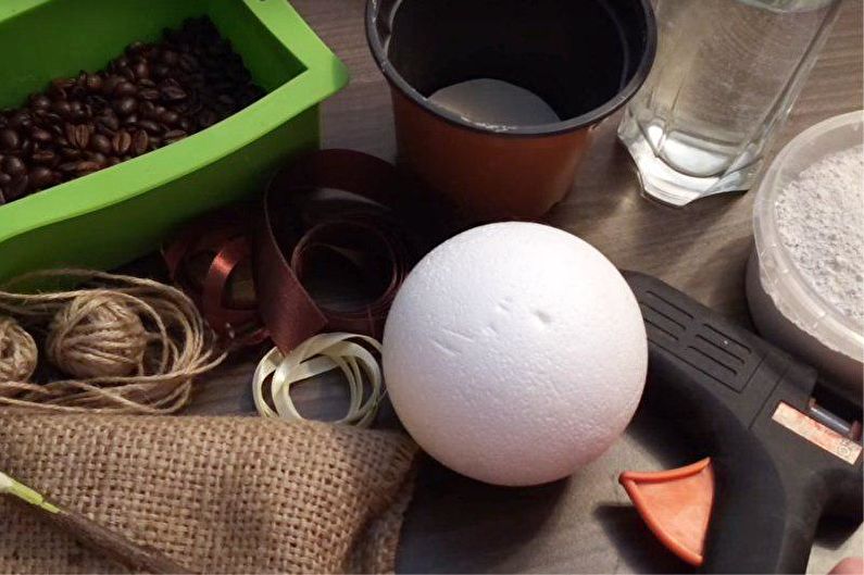 DIY coffee tree - Step-by-step instruction
