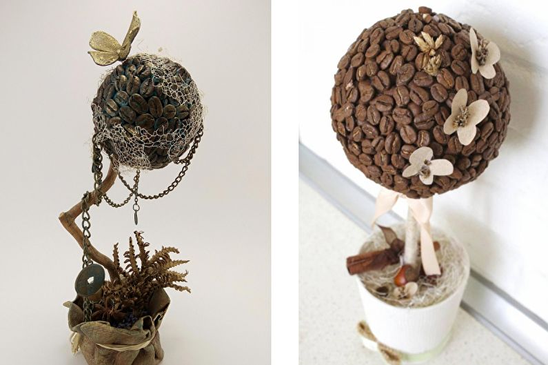 Coffee Topiary Ideas - With Birds and Butterflies