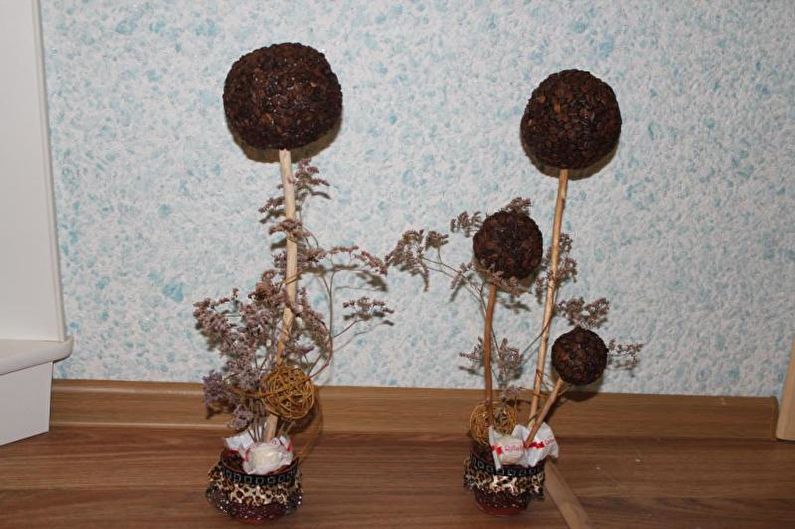 DIY coffee topiary (coffee tree) - photo