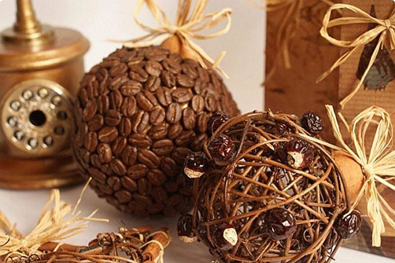DIY coffee topiary (coffee tree) - photo