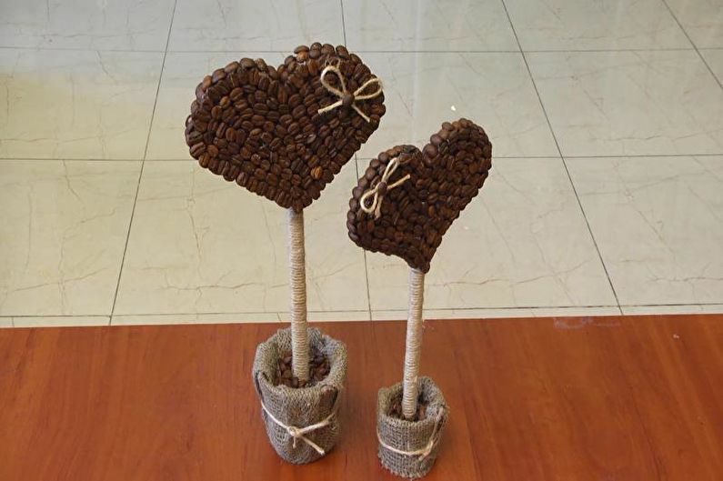 DIY coffee topiary (coffee tree) - photo
