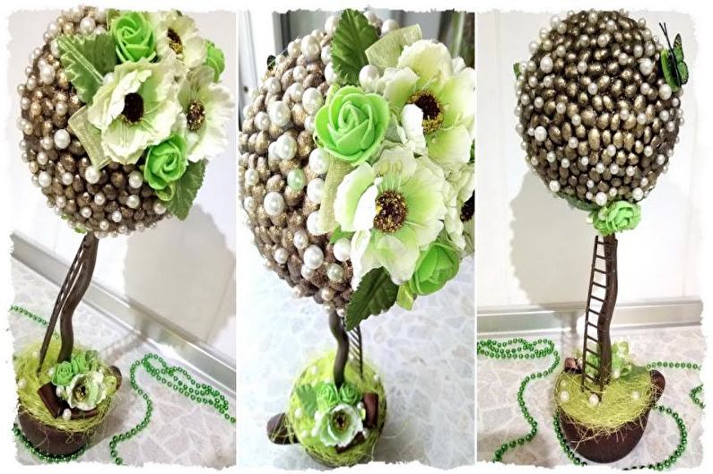 DIY coffee topiary (coffee tree) - photo
