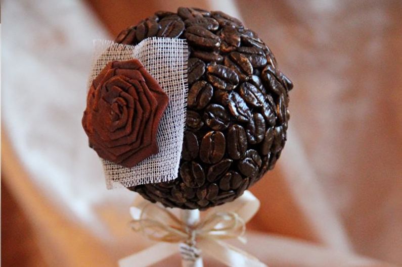 DIY coffee topiary (coffee tree) - photo