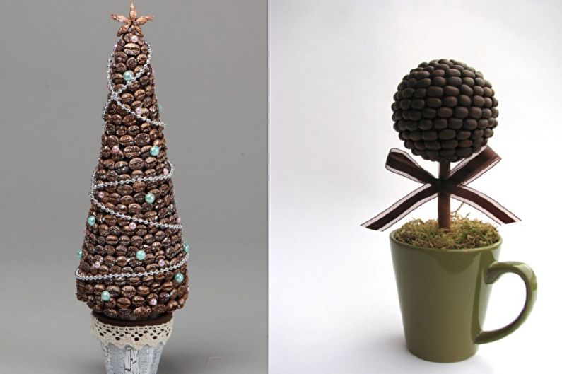 DIY coffee topiary (coffee tree) - photo