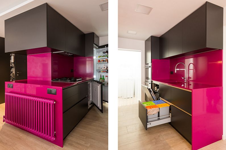 Beautiful kitchen photo - Modulated kitchen in bright colors