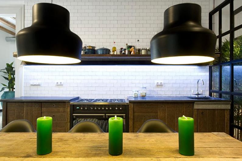Beautiful kitchen photos - Monochrome industrial style kitchen
