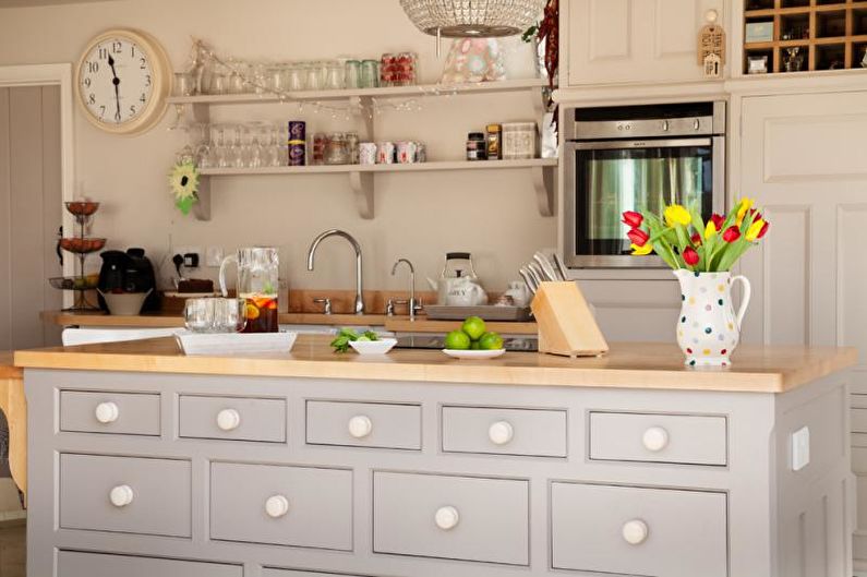 Beautiful kitchens photo - Kitchen with country furniture