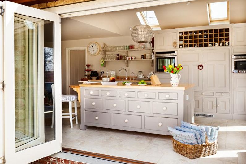 Beautiful kitchens photo - Kitchen with country furniture