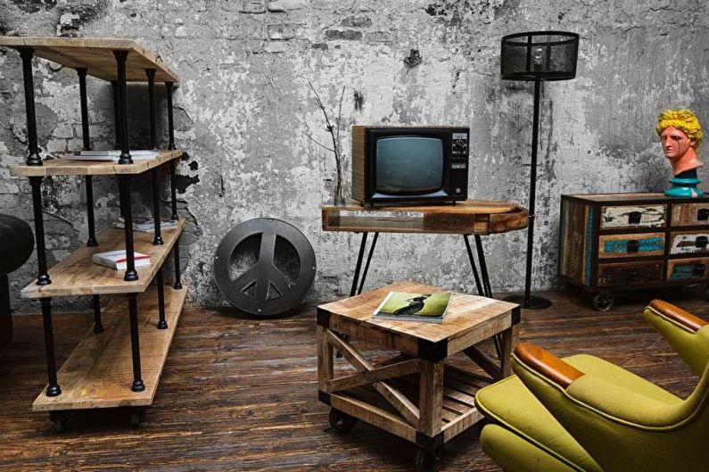Design d'intérieur de style loft - Meubles