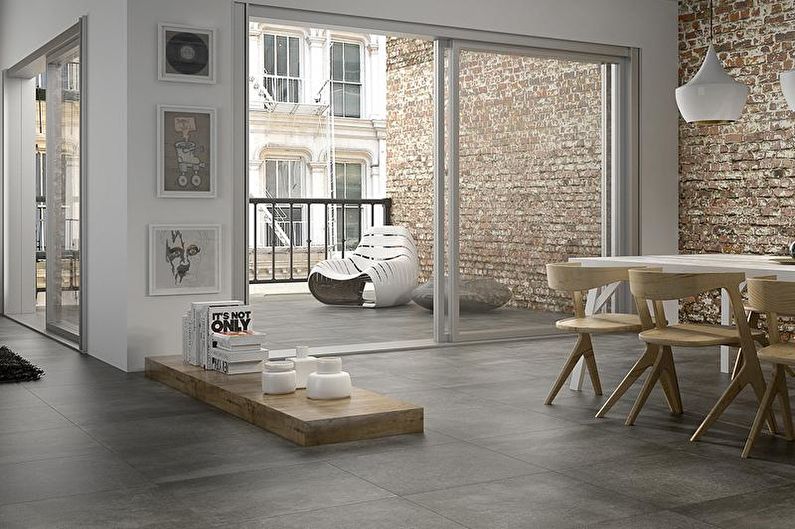 Design d'intérieur de loft - Fini de plancher