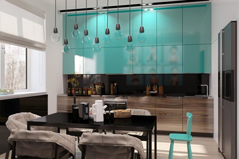 Kitchen-Dining Room Design - Zoning with Decor