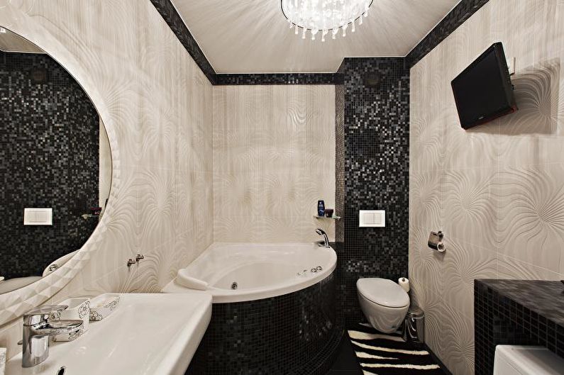 Combined bathroom in a modern style - Interior Design