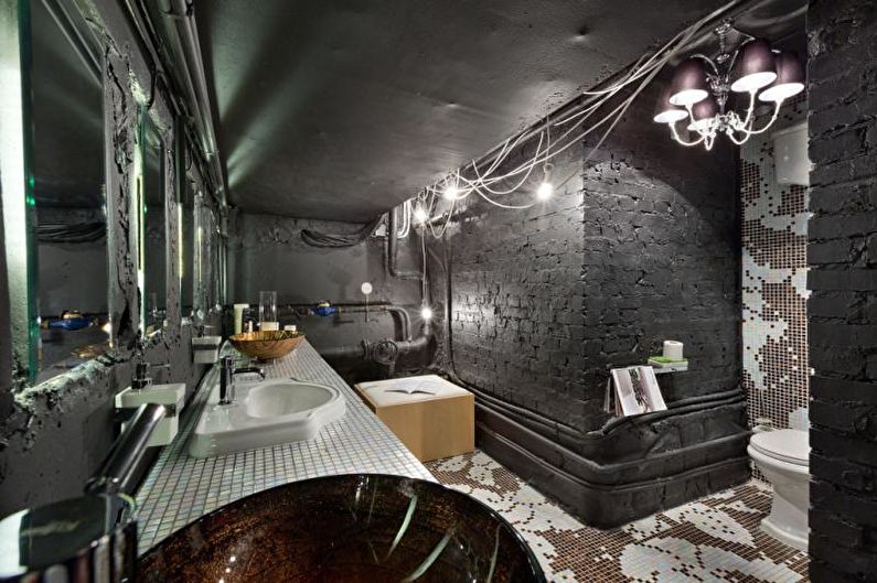 Combined loft bathroom - Interior Design