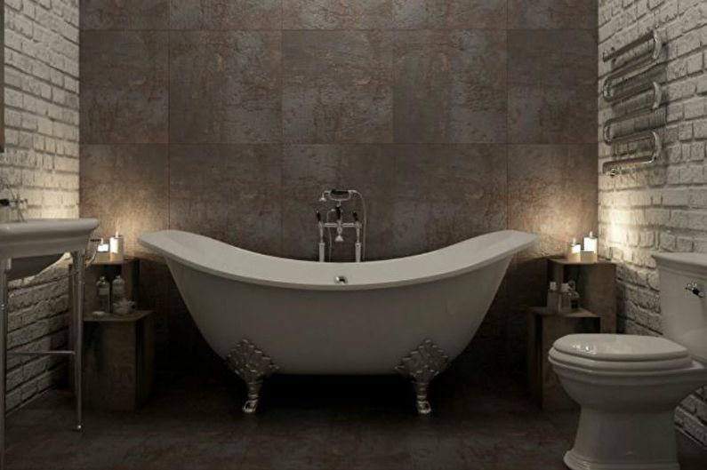 Combined loft bathroom - Interior Design