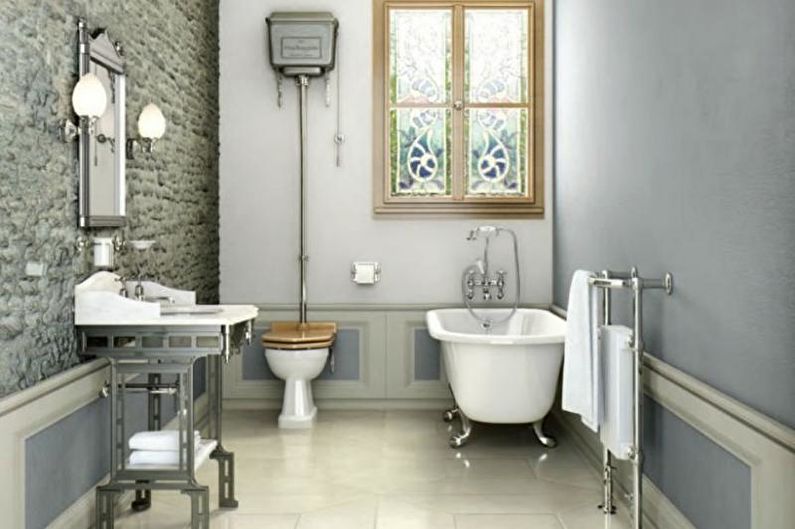 Combined bathroom in Provence style - Interior Design