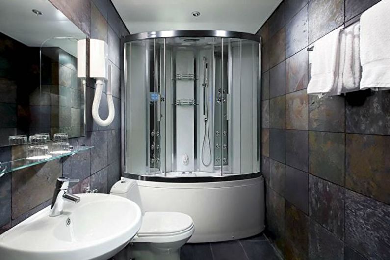 Interior design of a combined bathroom - photo