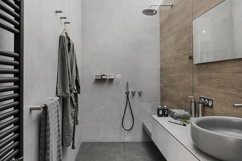 Interior design of a combined bathroom - photo