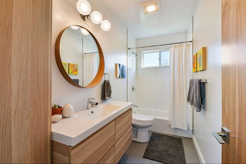 Interior design of a combined bathroom - photo
