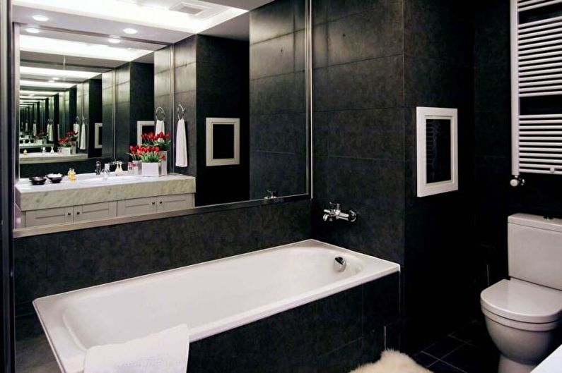 Interior design of a combined bathroom - photo