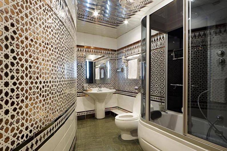 Interior design of a combined bathroom - photo