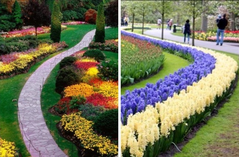 Rabatka - Flowerbed at the cottage, ideas for landscape design