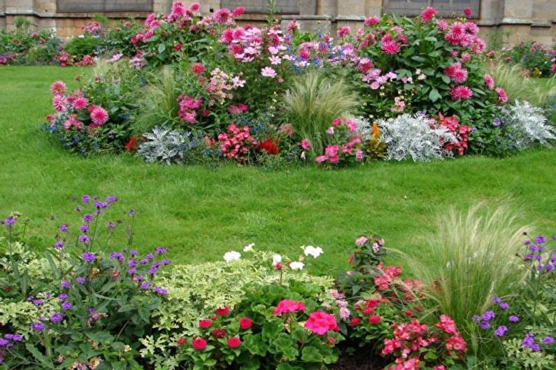 Mixborder - Flowerbed at the cottage, ideas for landscape design