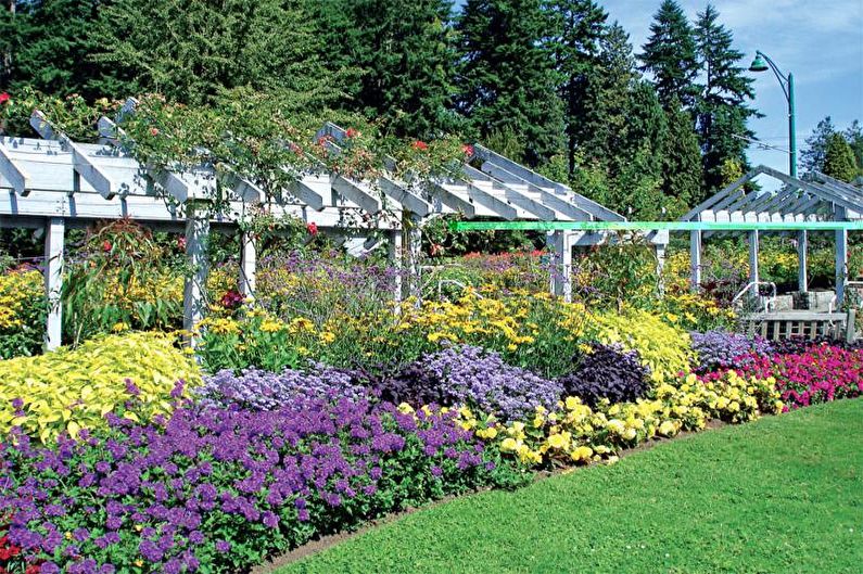 Mixborder - Flowerbed at the cottage, ideas for landscape design