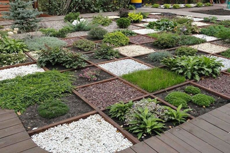 Modular flower beds - Flowerbed in the country, ideas for landscape design
