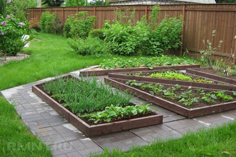 Modular flower beds - Flowerbed in the country, ideas for landscape design