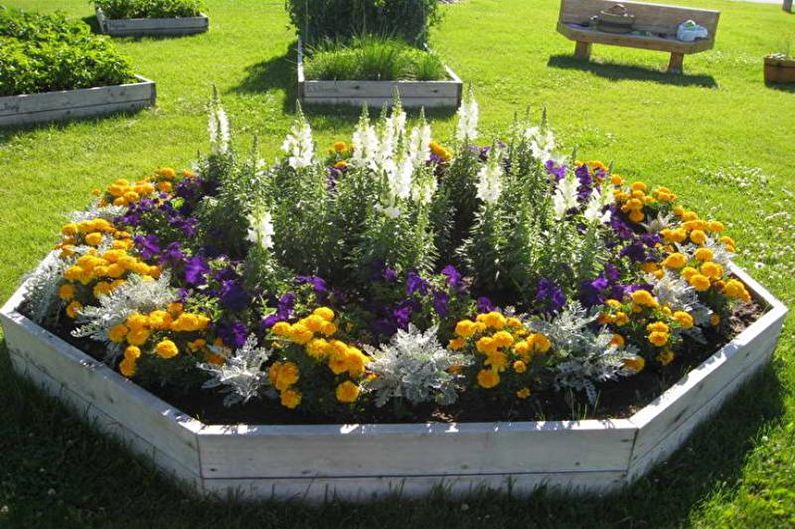 Modular flower beds - Flowerbed in the country, ideas for landscape design