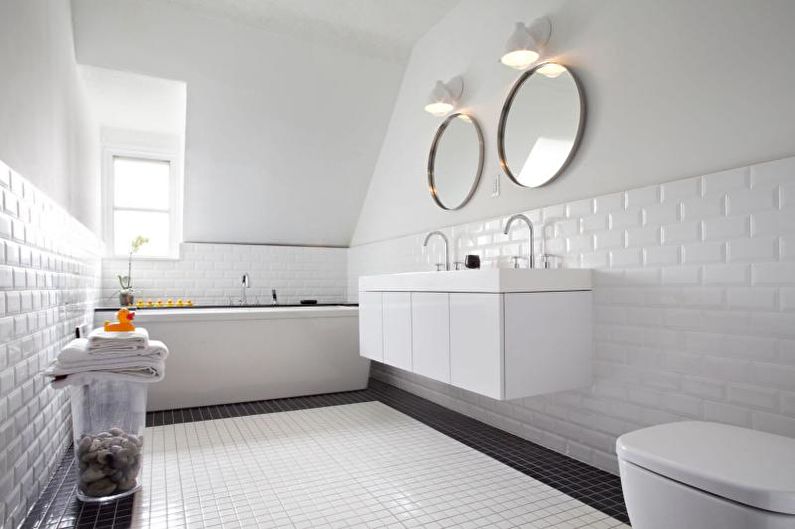 White Bathroom Design - Plumbing & Furniture