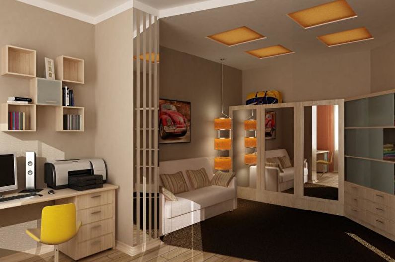 Interior design rooms for a teenager - photo