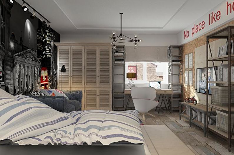 Interior design rooms for a teenager - photo