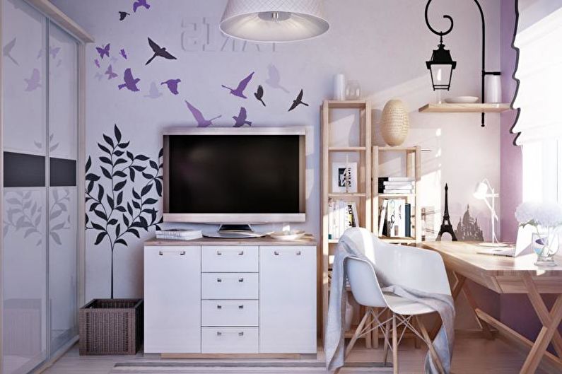 Interior design rooms for a teenager - photo