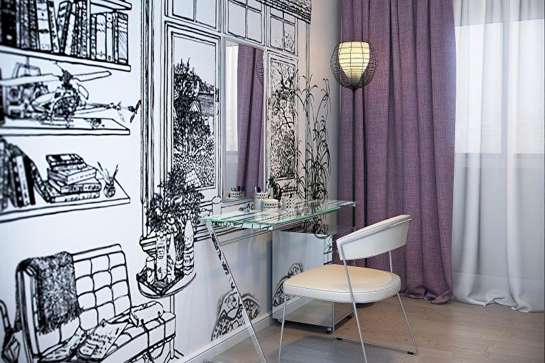 Interior design rooms for a teenager - photo