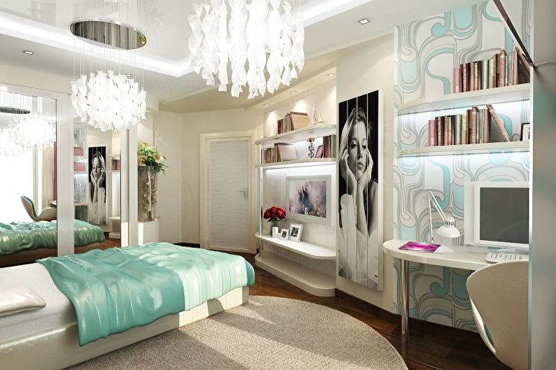 Interior design rooms for a teenager - photo