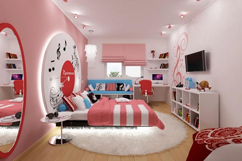 Interior design rooms for a teenager - photo