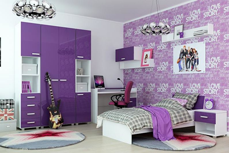 Interior design rooms for a teenager - photo