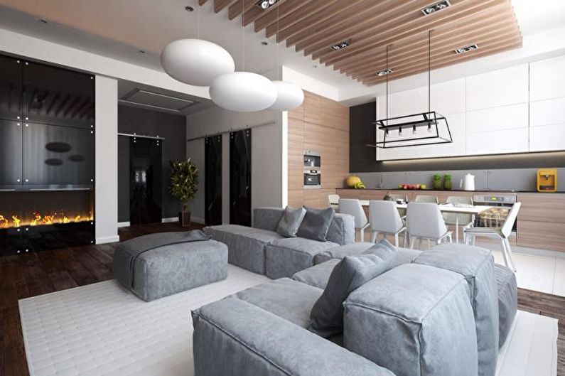 Living Room - Design an apartment in a modern style