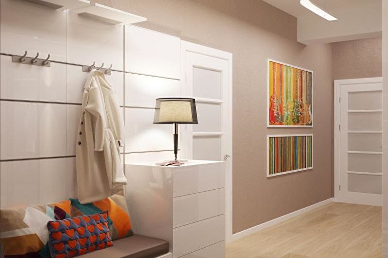 Hallway - Design of an apartment in a modern style