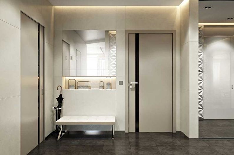Hallway - Design of an apartment in a modern style