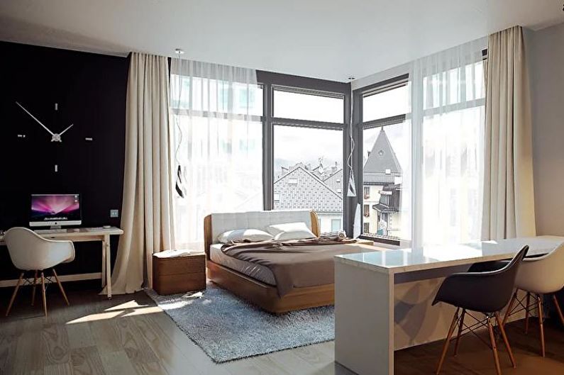 Design studio apartment in a modern style