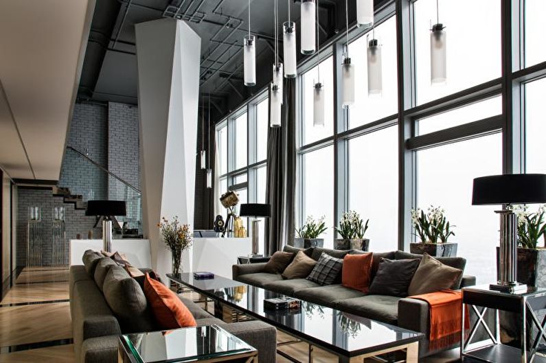 Interior design of an apartment in a modern style - photo