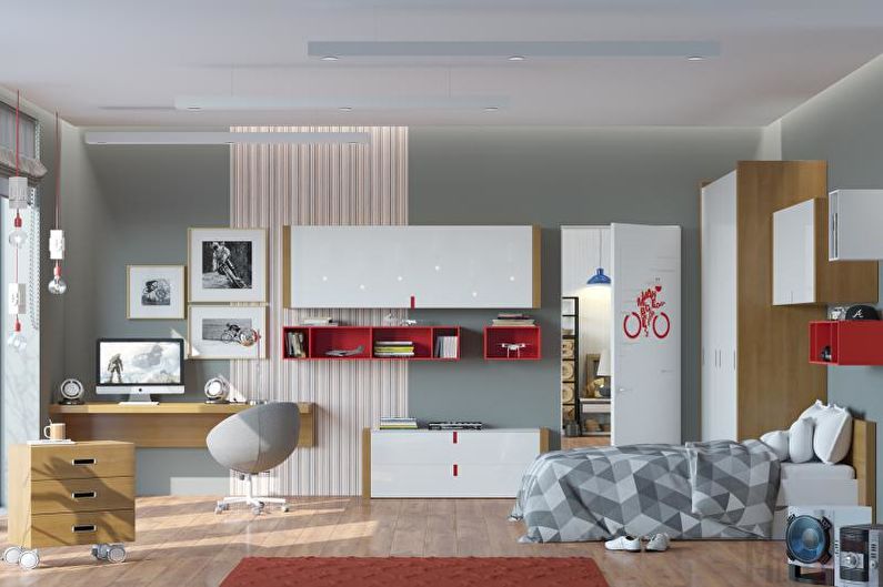 Interior design of an apartment in a modern style - photo